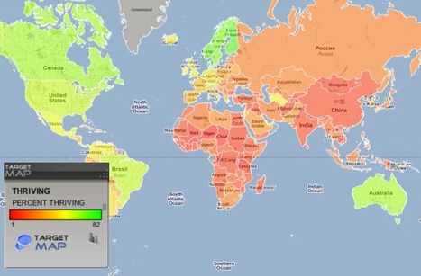 World map of HAPPINESS MAP by Country - TargetMap | Science News | Scoop.it