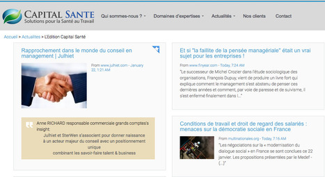 Capital Sant&eacute; | Scoop.it showcase | Scoop.it