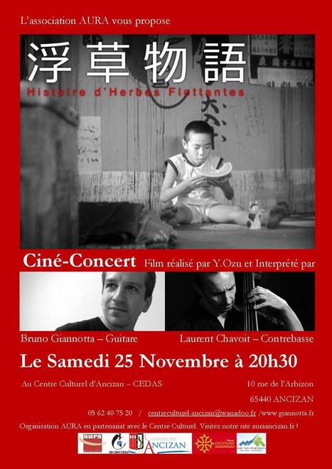 Cin&eacute;-concert &agrave; Ancizan le 25 novembre | Vall&eacute;es d'Aure & Louron - Pyr&eacute;n&eacute;es | Scoop.it