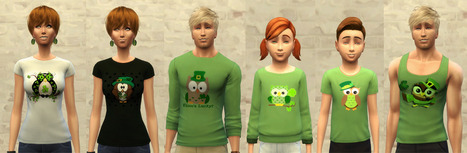 Set de Tee-shirt Saint Patrick << Bettyboopjade pour Sims Artists | Les Sims | Scoop.it