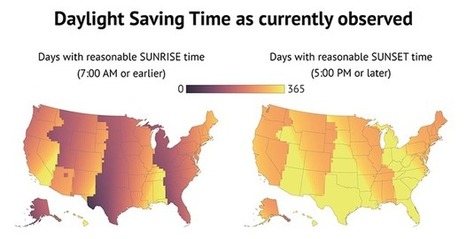 Here's How Daylight Saving Time Affects Your Part of the Country | Fantastic Maps | Scoop.it