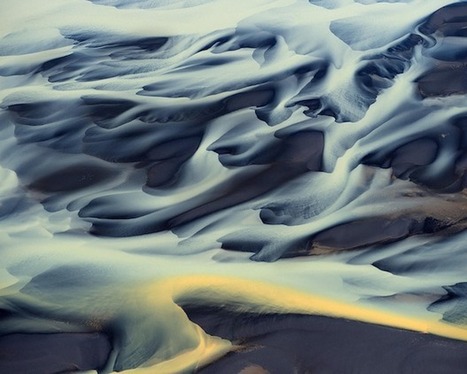 These Incredible Aerial Photos of Volcanic Rivers in Iceland Look Like Paintings | Mobile Photography | Scoop.it