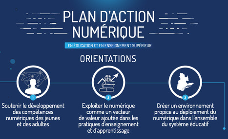 Orientations - Plan d'action numérique - Québec | Pédagogie & Technologie | Scoop.it