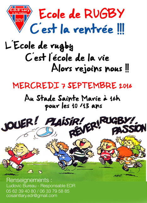 Rentrée pour le rugby à Saint-Lary le 7 septembre | Vallées d'Aure & Louron - Pyrénées | Scoop.it