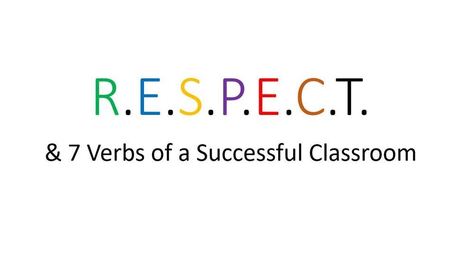 Creating Positive Learning Environments for a New School Year by John Hardison-RESPECT acronym | Strictly pedagogical | Scoop.it