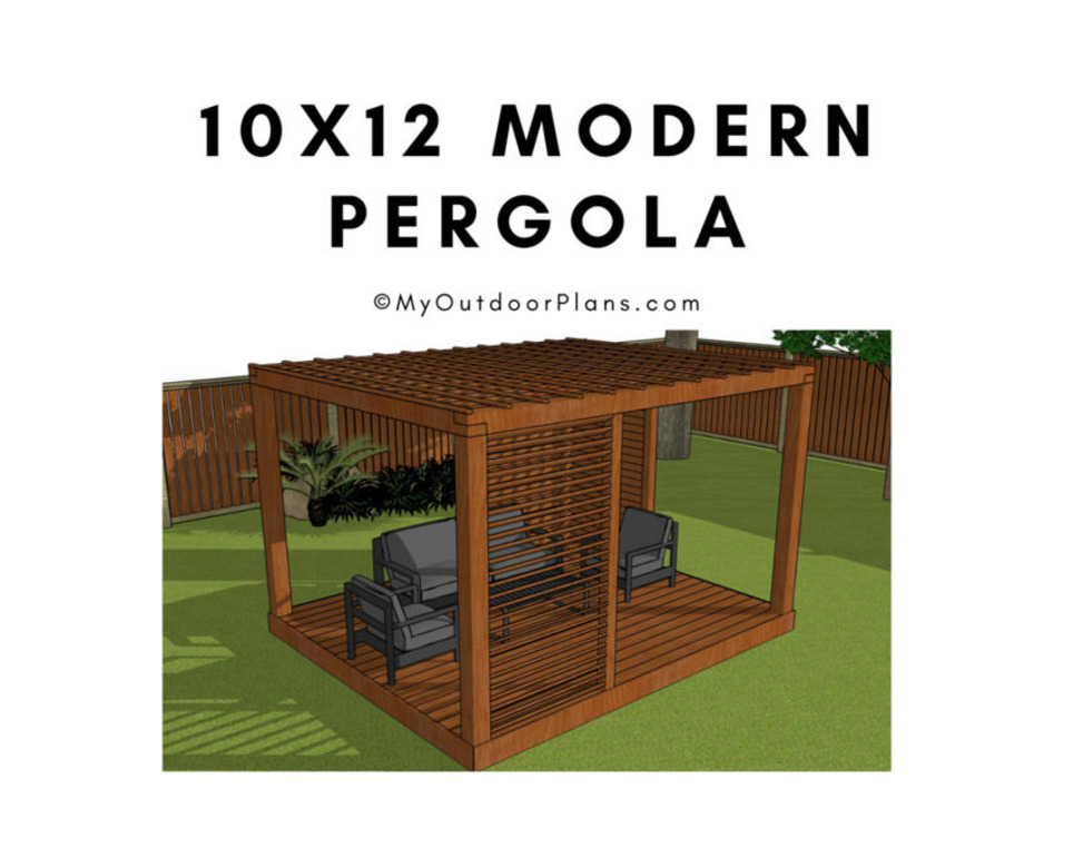 10x12 Modern Pergola Plans | Garden Plans | Scoop.it