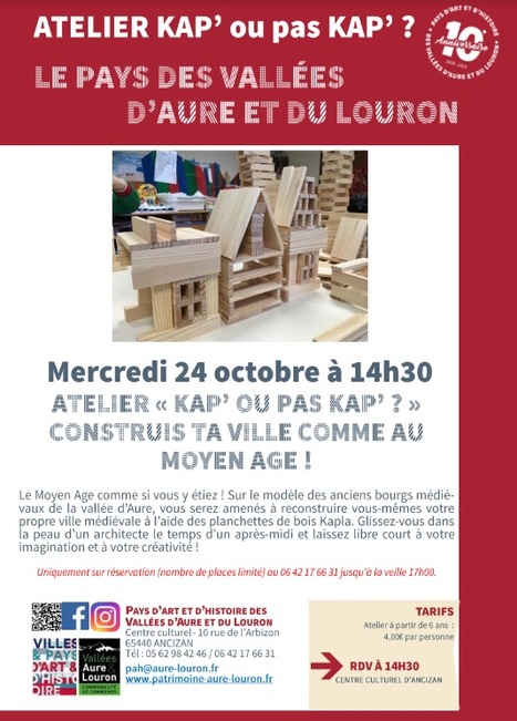 Atelier KAPLA le 24 octobre à Ancizan | Vallées d'Aure & Louron - Pyrénées | Scoop.it