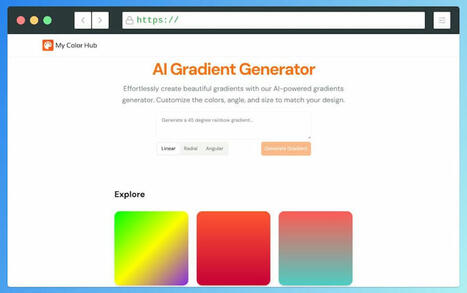 AI Gradient Generator: crea fondos únicos con Inteligencia Artificial | Education 2.0 & 3.0 | Scoop.it