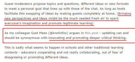 Social Media and Teaching: Cooperation versus Collaboration in Twitter chats | #GlobalCollaboration #ModernEDU  | 21st Century Learning and Teaching | Scoop.it