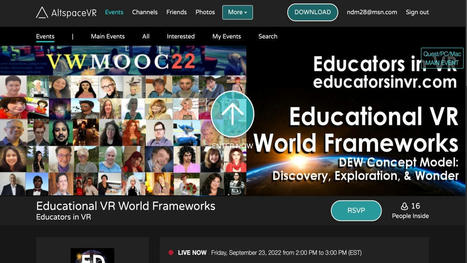 Educational Virtual Reality World Frameworks | 21st Century Learning and Teaching | Scoop.it