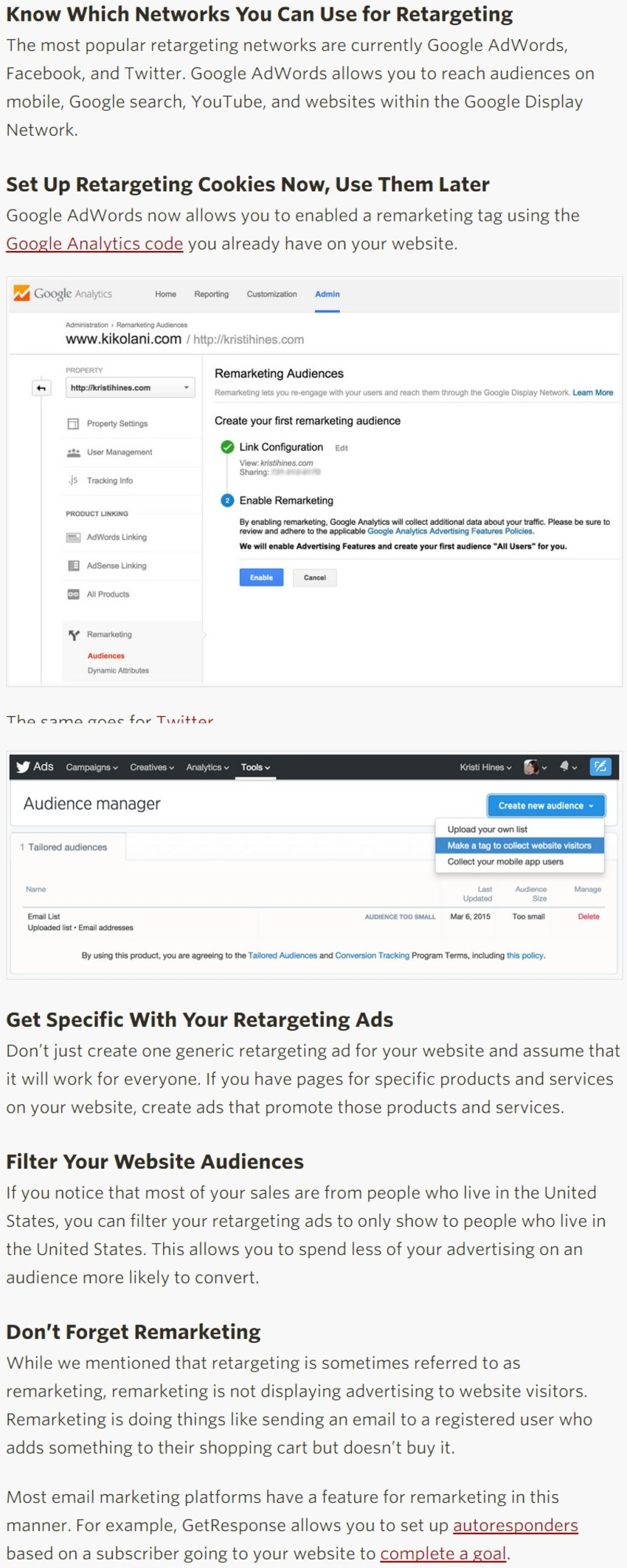 5 Retargeting and Remarketing Tips for Beginners - SumAll | The MarTech Digest | Scoop.it