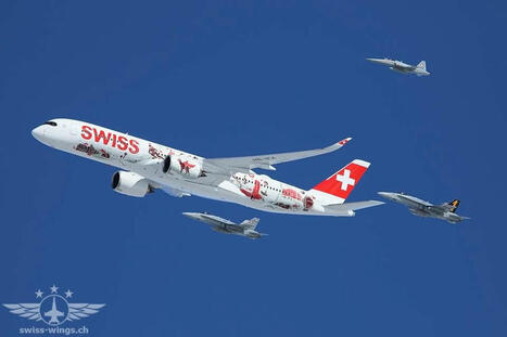 Le premier A350-900 de SWISS se pose à Zürich  | AERONAUTIQUE NEWS - AEROSPACE POINTOFVIEW - AVIONS - AIRCRAFT | Scoop.it