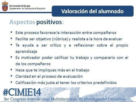 ¿Qué aspectos positivos consideran los alumnos que tienen la evaluación compartida? | TIC & Educación | Scoop.it