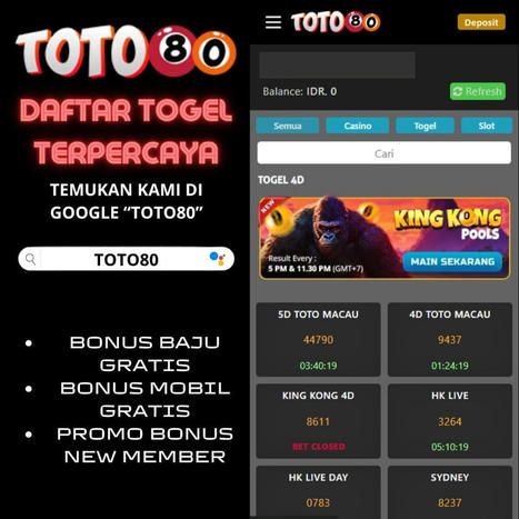 Link Daftar Akun Togel NO.1 | Best Sites Toto Online | Casino | Scoop.it