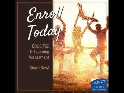 Enroll Now! EDUC 762 Assessment in Elearning | E-Learning-Inclusivo (Mashup) | Scoop.it