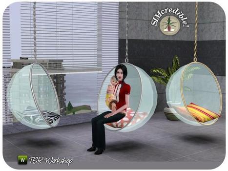 SIMcredible!'s Terrace Egg Chair : Free Today (TSR) | Les Sims | Scoop.it