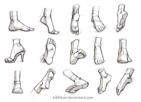 Feet Drawing Reference Guide | Drawing References and Resources | Scoop.it