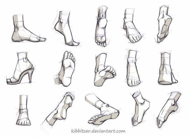 Feet Drawing Reference Guide | Drawing Referenc...