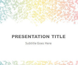 Colored Digits PowerPoint Template | Free Business PowerPoint Templates | Scoop.it