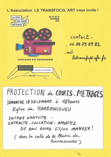 Courts-métrages à Barrancoueu le 18 décembre | Vallées d'Aure & Louron - Pyrénées | Scoop.it