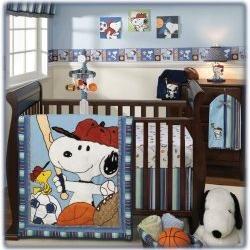 snoopy baby bedding