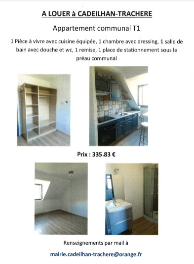 Appartement communal à louer à Cadeilhan-Trachère | Vallées d'Aure & Louron - Pyrénées | Scoop.it