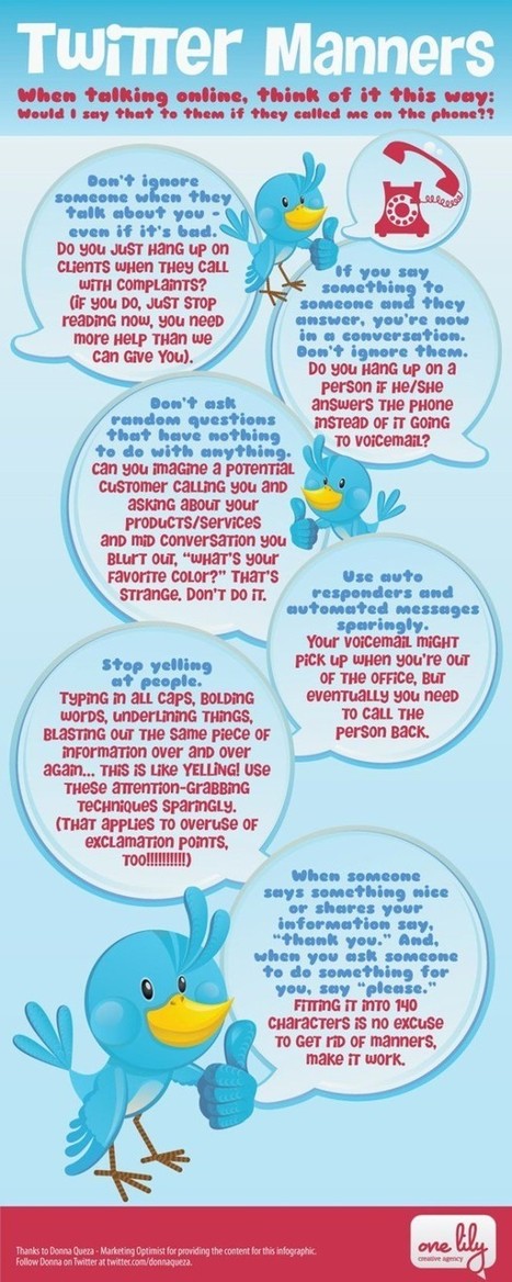 The Must-Have Guide To Twitter Manners [Infographic] | Social Media and its influence | Scoop.it
