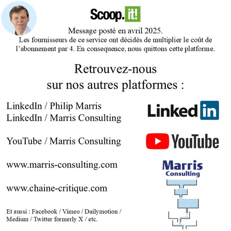 Retrouvez-nous sur nos autres plateformes | Chaîne Critique | Scoop.it