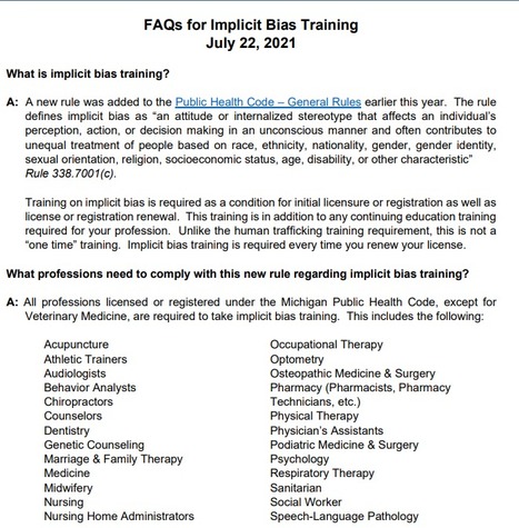 FAQs for Implicit Bias Training | School Social Work Rules, Regulations, Models and Standards | Scoop.it