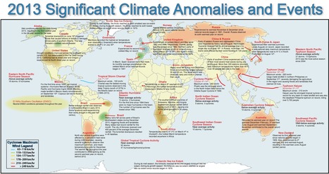 Les anomalies climatiques de 2013 à l'échelle mondiale (NOAA) | Ecologie & société | Scoop.it