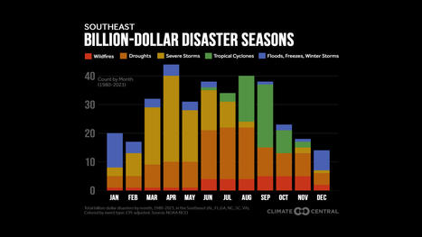 Billion-Dollar Disaster Seasons | Climate Central | Coastal Restoration | Scoop.it