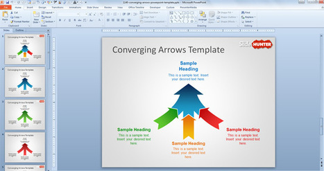 Free Converging Arrows PowerPoint Template - Free PowerPoint Templates - SlideHunter.com | Free Business PowerPoint Templates | Scoop.it