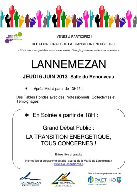 Débat sur la transition énergétique à Lannemezan le 6 juin | Vallées d'Aure & Louron - Pyrénées | Scoop.it