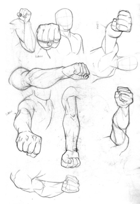 Arm Foreshortening Drawing Reference Guide | Drawing References and Resources | Scoop.it
