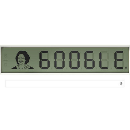 Google Honors 'Human Computer' Shakuntala Devi With Calculator-Styled Doodle | Communications Major | Scoop.it