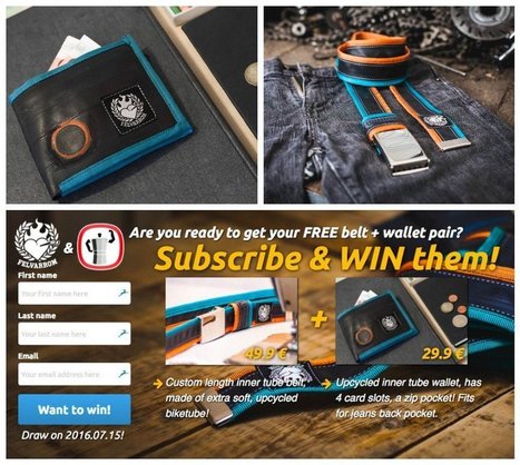 Win a Felvarrom Recycled Innertube Wallet & Belt | 1001 Recycling Ideas ! | Scoop.it