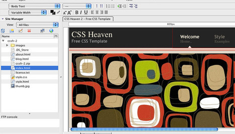How to edit a website template | CSS Heaven | Free Tutorials in EN, FR, DE | Scoop.it