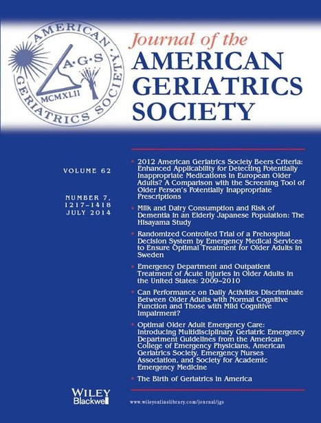 Optimal Older Adult Emergency Care: Introducing Multidisciplinary Geriatric Emergency Department Guidelines from the American College of Emergency Physicians, American Geriatrics Society, Emergency... | Geriatr&iacute;a HGG Journal Club | Scoop.it