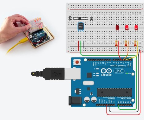TMP36 Temperature Sensor With Arduino in Tinkercad: 7 Steps (with Pictures) | tecno4 | Scoop.it