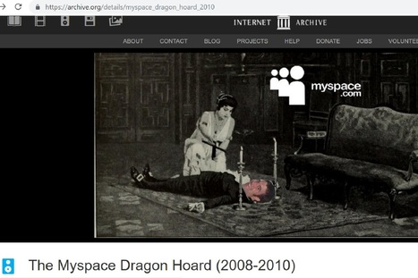 Internet Archive sauve 450 000 chansons disparues sur MySpace | UseNum - Musique | Scoop.it