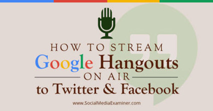 How to Stream Google Hangouts On Air to Twitter and Facebook | Social Media Examiner | The MarTech Digest | Scoop.it
