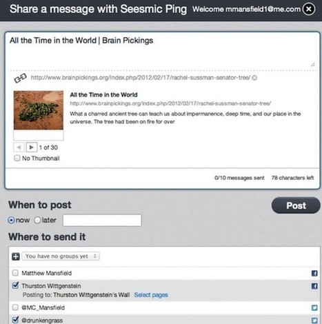 Seesmic Ping, nuevo servicio para publicar y programar textos en las redes sociales | Recursos, Servicios y Herramientas de la Web 2.0 en pequeñas dosis. | Scoop.it