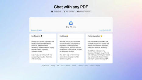 This AI chatbot can sum up any PDF and answer any question you have about it | AI in Education #AIinED | Scoop.it