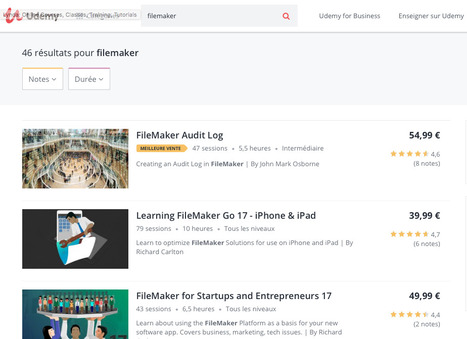 Discover FileMaker trainings on Udemy | Learning Claris FileMaker | Scoop.it