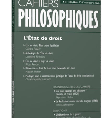Laure Bordonaba et Nathalie Chouchan (coord.) : L&rsquo;&Eacute;tat de droit | Les Livres de Philosophie | Scoop.it