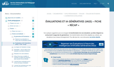 Évaluations et IA Génératives (IAGs) – Fiche « récap » – Service Universitaire de Pédagogie | IA générative (IAg) et pédagogie | Scoop.it