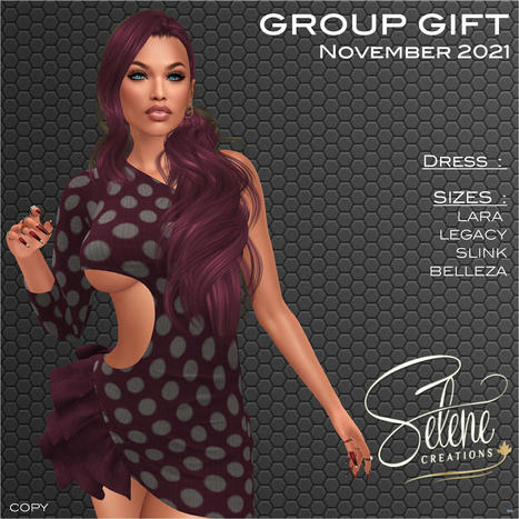 Asymmetrical Cutout Dress November 2021 Group Gift by Selene Creations | Teleport Hub - Second Life Freebies | Second Life Freebies | Scoop.it