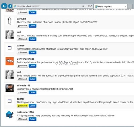Angular JS – Making Directives self-contained in our ASP.NET MVC Twitter App | JavaScript for Line of Business Applications | Scoop.it