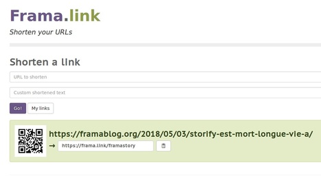 Raccourcir les URL et générer un QRCode avec Frama.link | CONNECTED! | Scoop.it