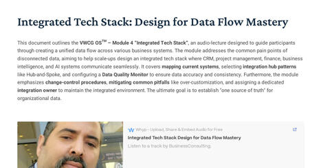 Integrated Tech Stack: Design for Data Flow Mastery | ChiefOperatingOfficer | Scoop.it